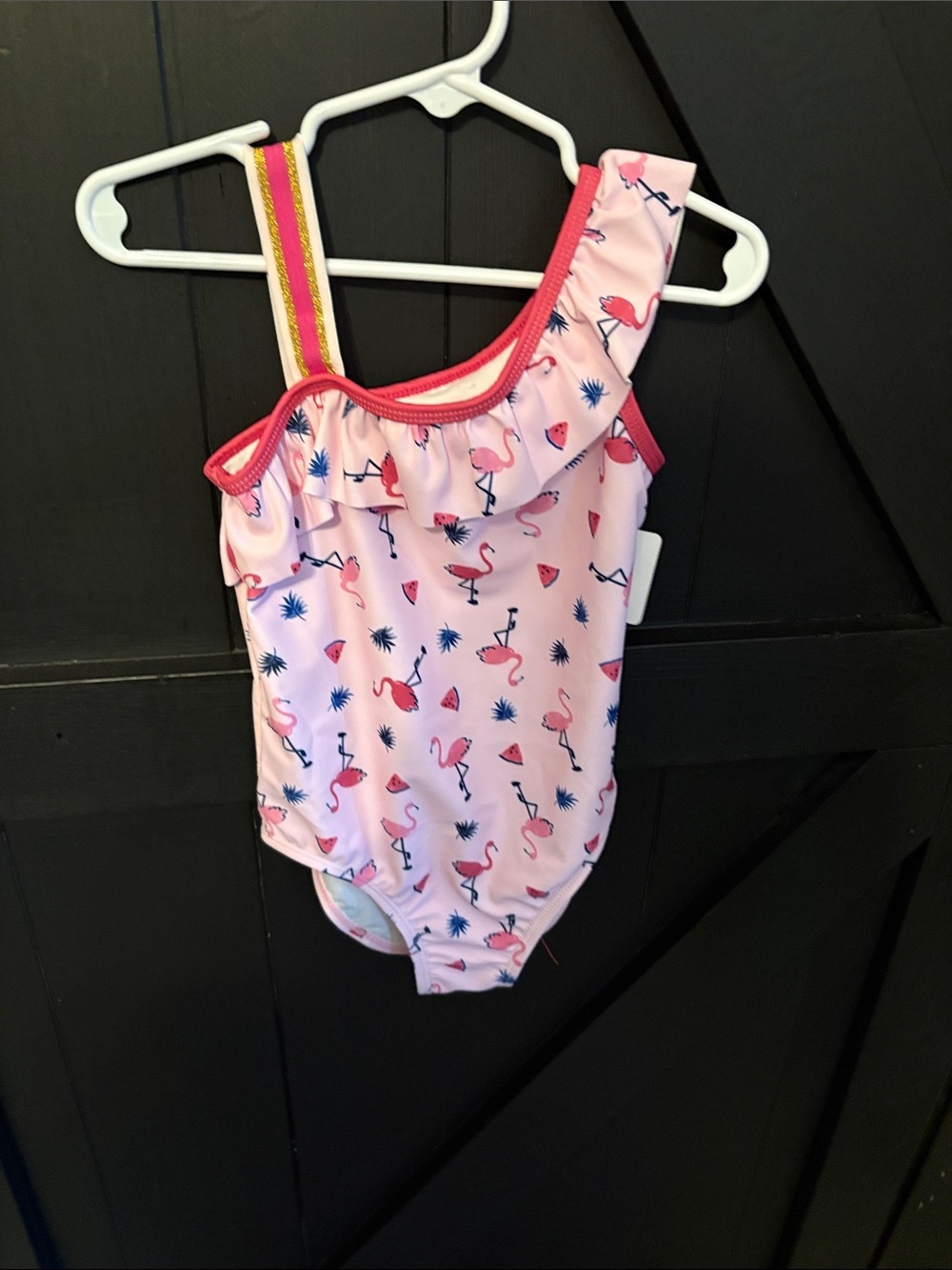 Andy & Evan Pink Flamingo One-Piece Swimsuit